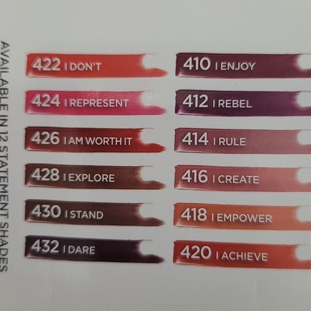 ⚪ $1 Add on ⚪ L'OREAL ROUGE MATTE LIP - Picture 7 of 9